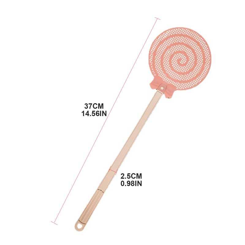 Vỉ Đập Ruồi Muỗi Hình Kẹo Mút Có Tay Cầm Dài Cho Nhà Ở/Văn Phòng/Ngoài Trời