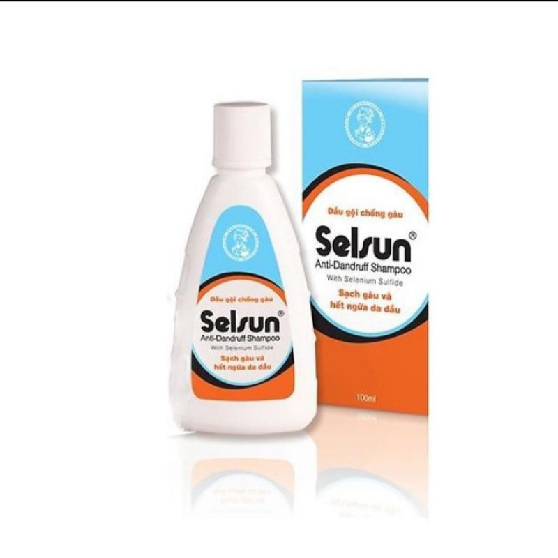 Dầu gội chống gàu và ngứa da đầu Selsun anti – dandruff shampoo 100ml hàng chính hãng Selsun