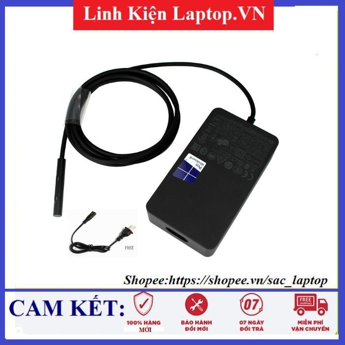 [Mã 1511ELSALE hoàn 7% đơn 300K] ⚡️ Sạc Microsoft Surface Pro 3 ,4 - pro 4 ( 1735 1824)