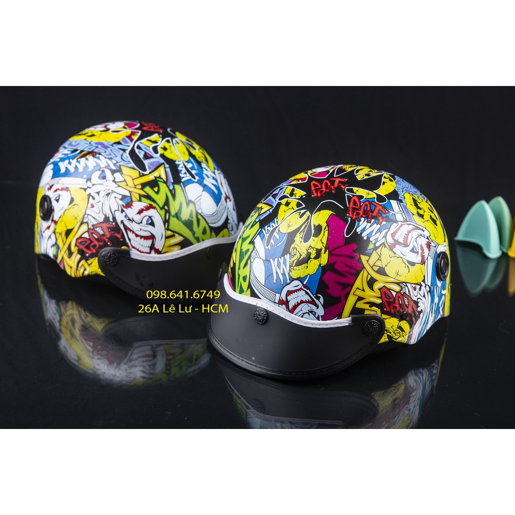 MŨ NÓN BẢO HIỂM NGƯỜI LỚN tem trùm - tem nhúng