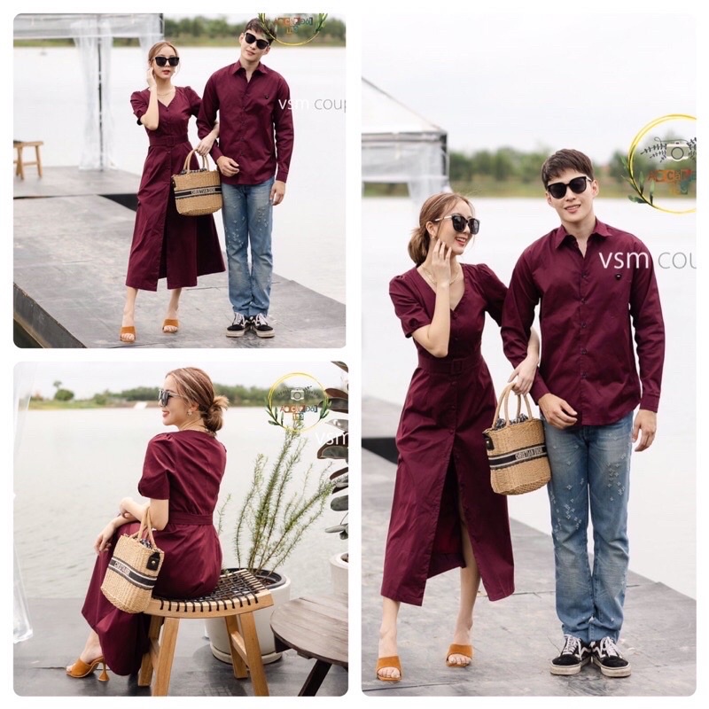 Set đồ đôi nam nữ, áo váy đôi sang trọng, áo đôi dự tiệc, chụp ảnh cưới (kèm ảnh thật)