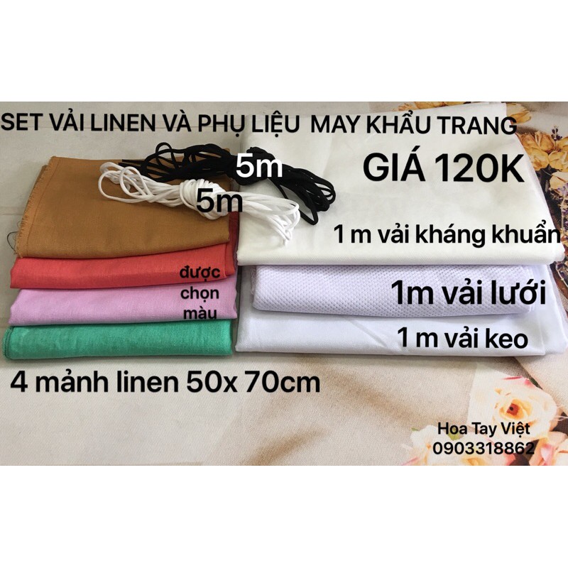 SET PHỤ LIỆU MAY KHẨU TRANG