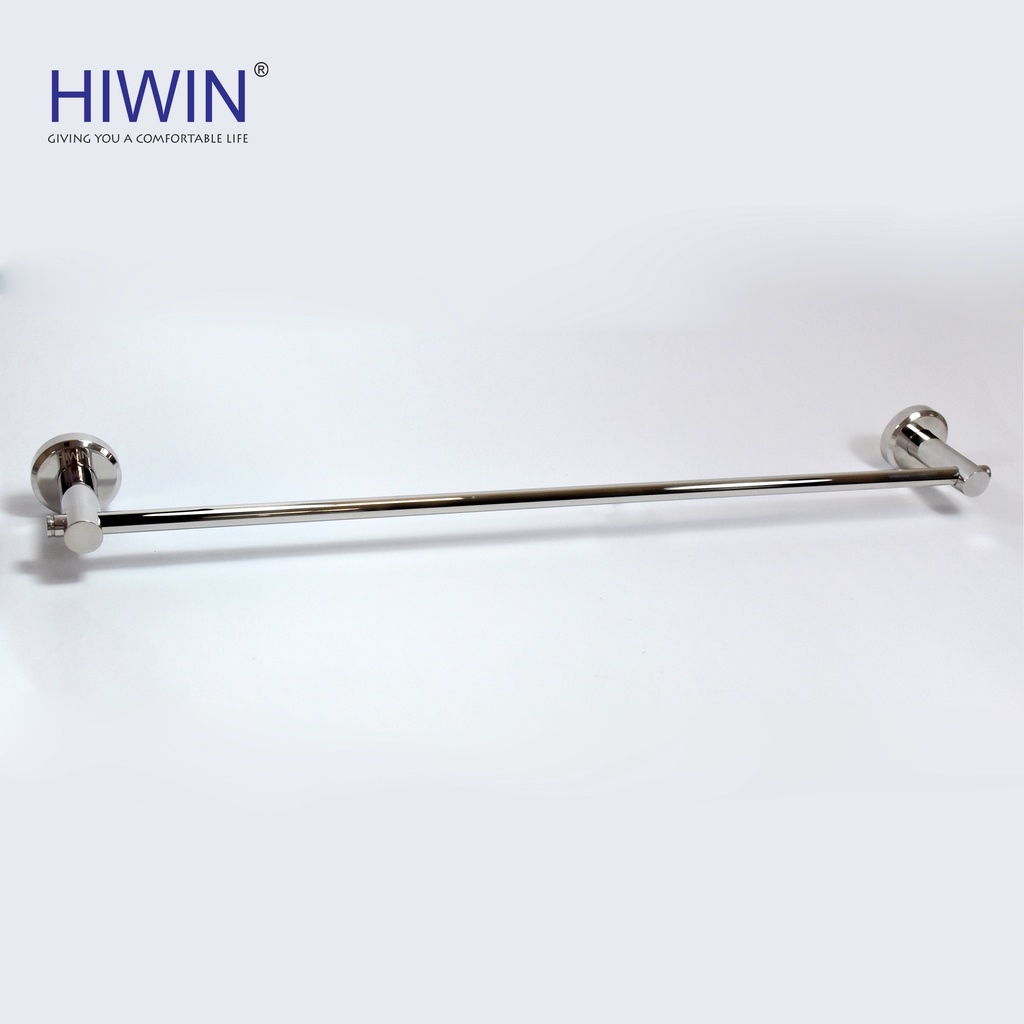 Giá treo khăn, thanh vắt khăn đơn nhà tắm inox 304 mặt gương bóng HIWIN Y-540