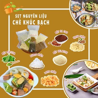 💖sale sốc💖 set chè khúc bạch 10-22 chén kèm công thức dễ làm thành công 100%