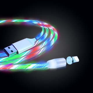 Cáp sạc Micro USB Type C có đèn LED cho Samsung Xiaomi iPhone
