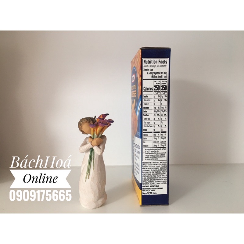 [HÀNG MỸ] Nui phô mai ăn liền  - Kraft Macaroni &amp; Cheese 206gram