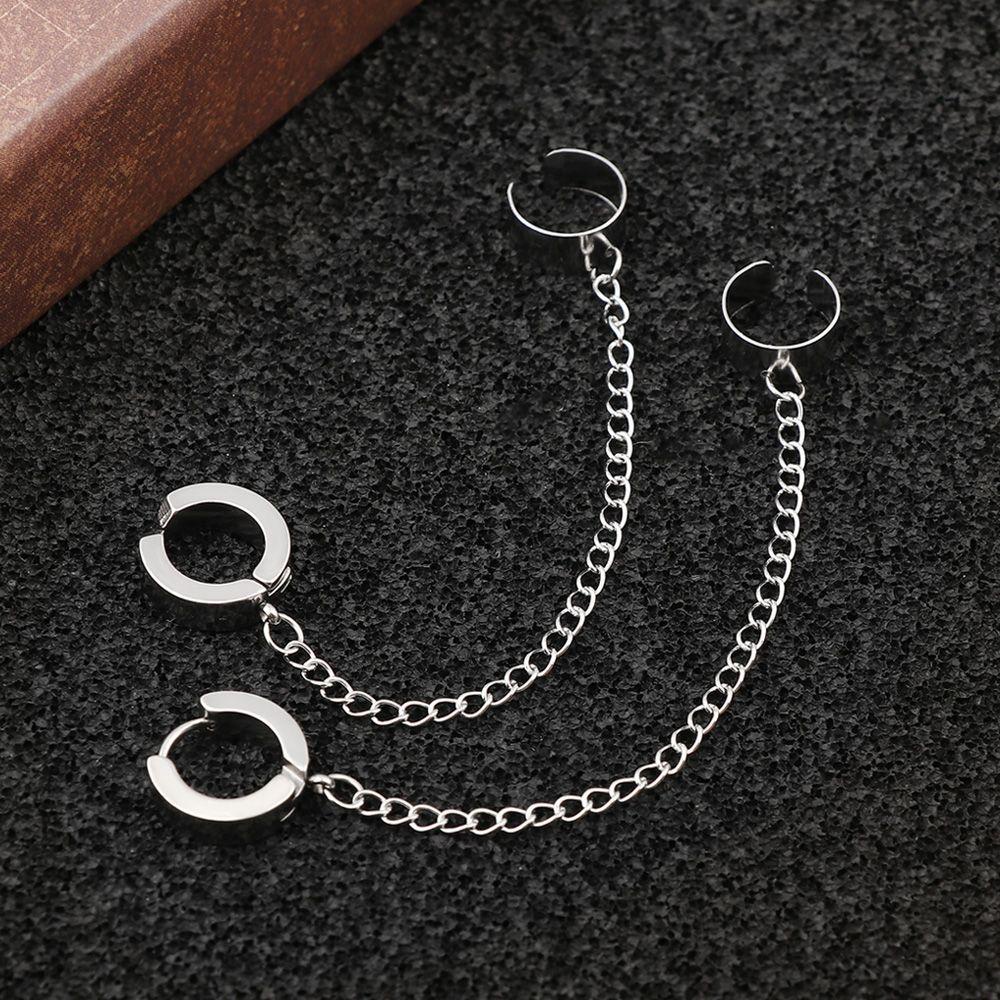 1 Khuyên Kẹp Vành Tai Không Đau Cho Nam Và Nữ|Khuyên Tai Màu Sắc Thời Trang