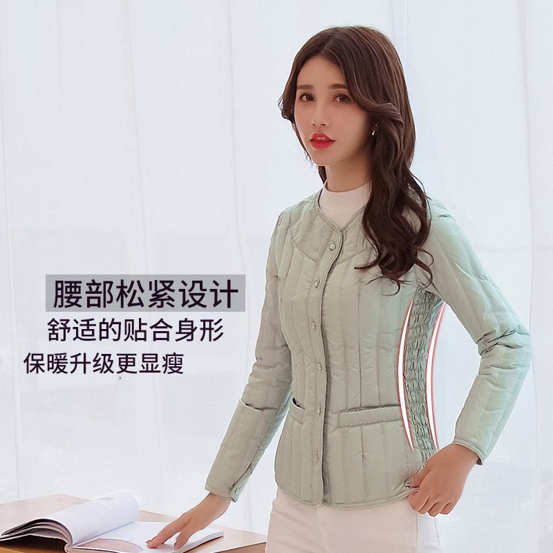 Áo Khoác Phao Dáng Ngắn Siêu Nhẹ Thời Trang Thu Đông Cho Nữ