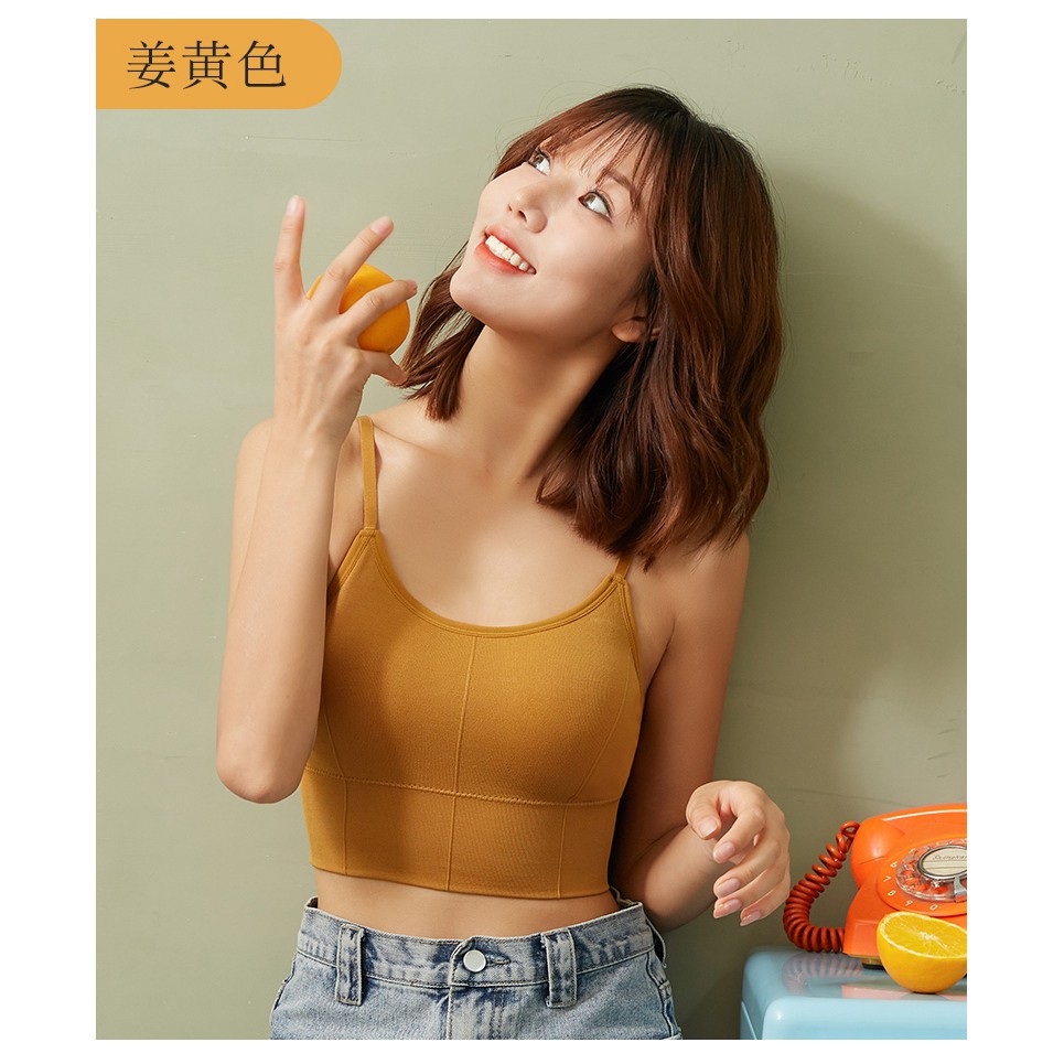 Áo bra tập gym, áo ngực cotton có mút ngực mềm mại AC69 | BigBuy360 - bigbuy360.vn