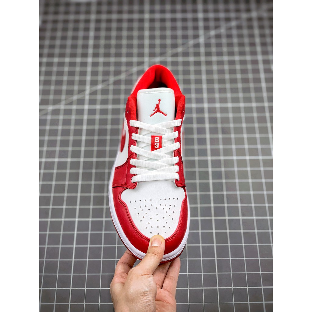 Giày SNEAKER Nam Nữ JORDANN LOW GYM RED WHITE