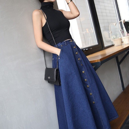 Chân váy jean dài CV0415 | BigBuy360 - bigbuy360.vn