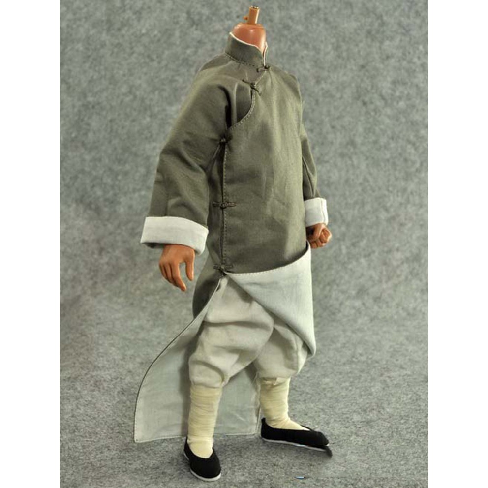 Bộ Quần Áo Kung Fu Màu Xám / Đen 12 "Cho Mô Hình Búp Bê 12"