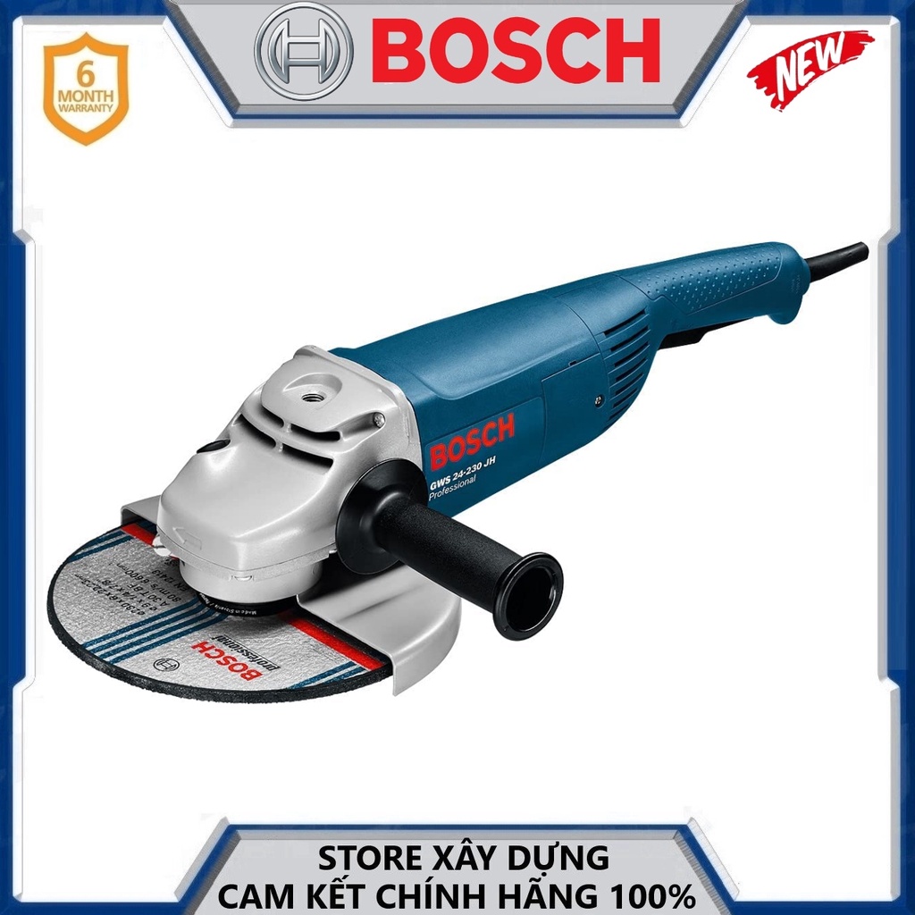 Máy mài góc Bosch GWS 24-230, 230mm, 2400W, Nhựa tổng hợp và hợp kim