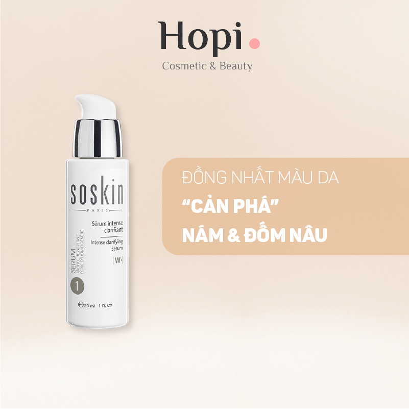 Serum làm trắng Soskin Intense Clarifying Serum cho da không đều màu 30ml