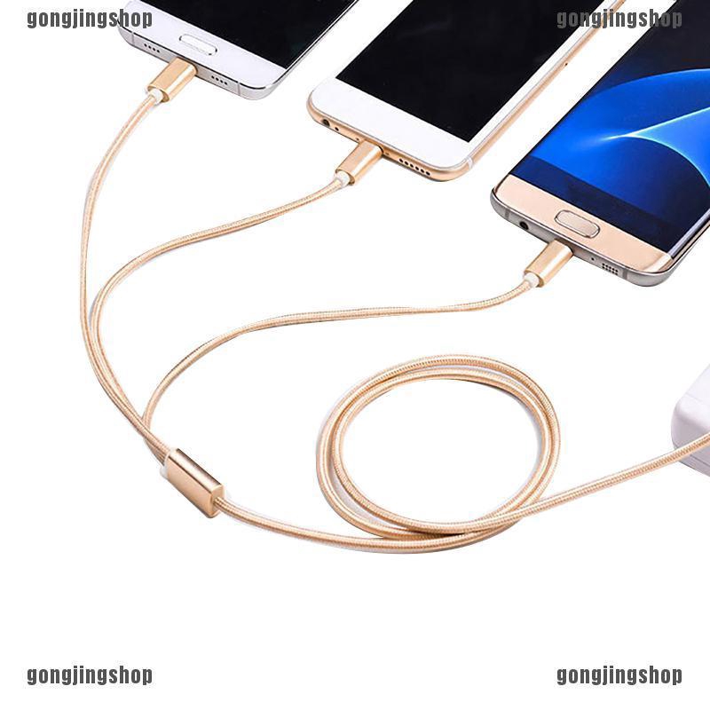 ❀GIÁ RẺ❀3 in 1 Multi Type-C Micro USB Cable Data Sync Charging Wire for iPhone Android