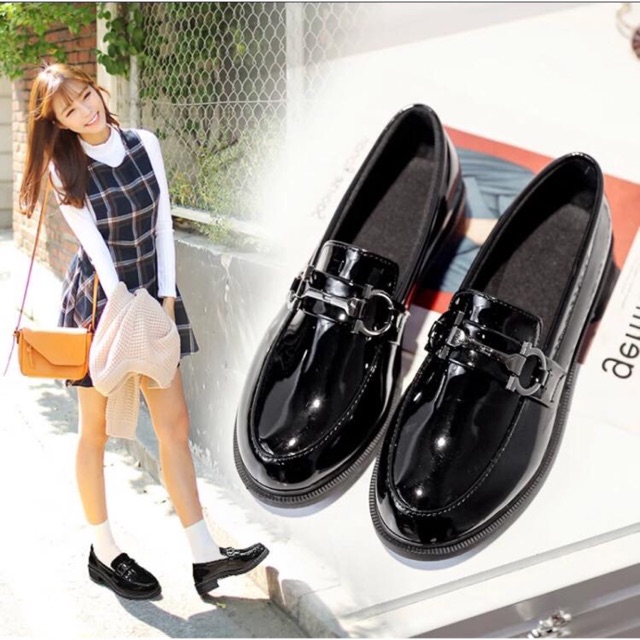 Giày oxford cài ngang V12