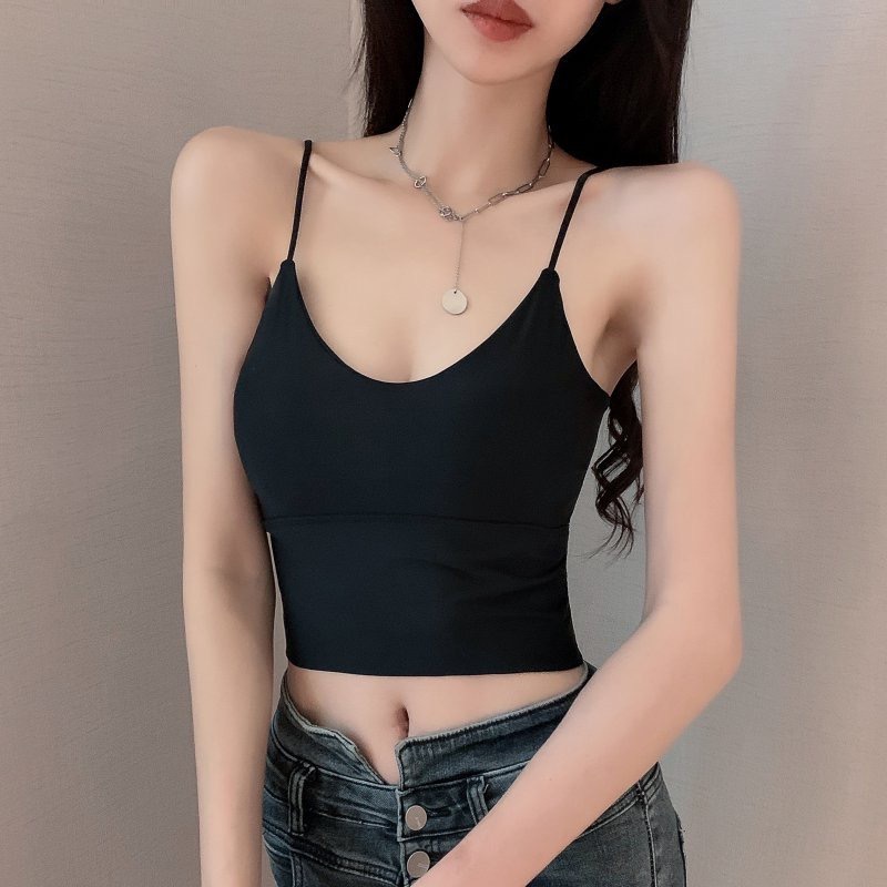 Áo Lót Lụa Lạnh Hai Dây Ôm Ngực Thoáng Khí Thoải Mái Thời Trang Mới 2022