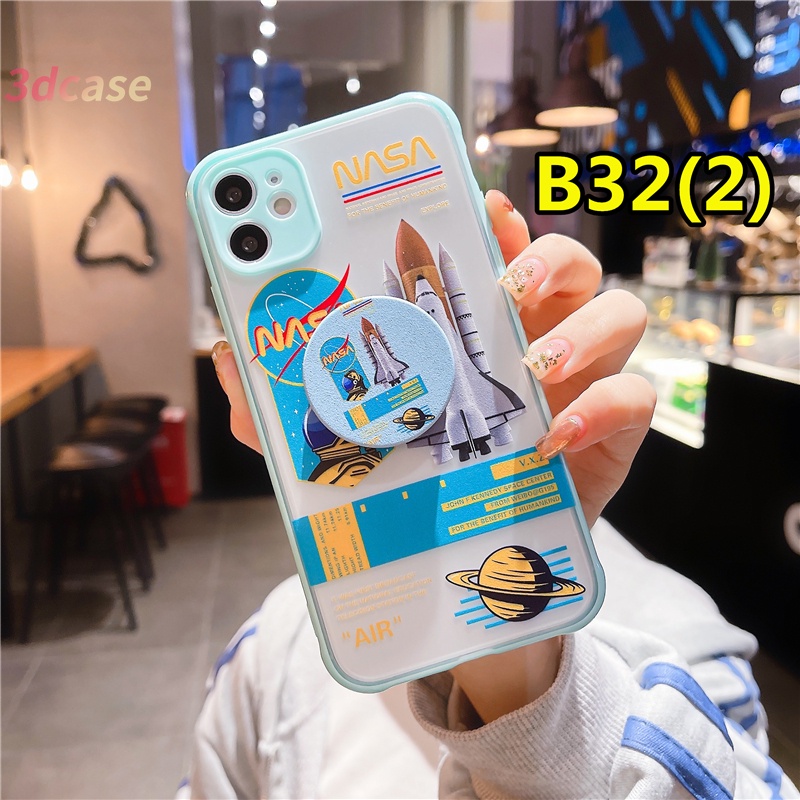 Hard Case Redmi 9 9C NFC 8 8A PRO 8A Dual 10X Redmi Note 9 8 7 7 PRO 7S Fashion Astronaut Cartoon Skin Feel Cover With holder