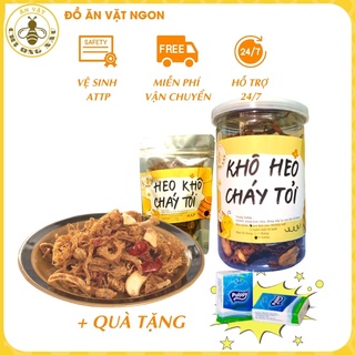 Heo Khô Cháy Tỏi Handmade Chị Ong Nâu, Khô Heo Cháy Tỏi Giả Bò Ăn Vặt Khô Ngon Ngất Ngây Gây Nghiện