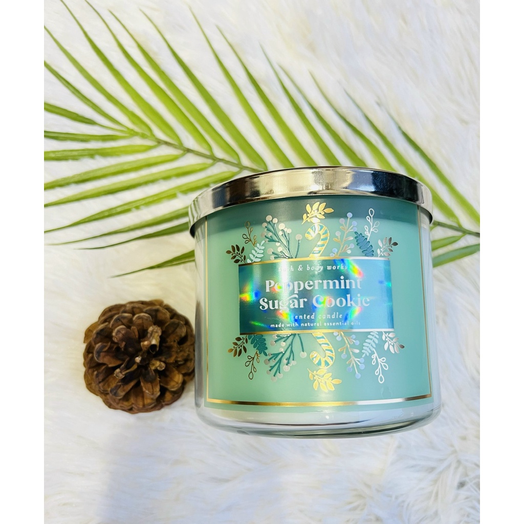 NẾN THƠM THƯ GIÃN BATH &amp; BODY WORKS 3 BẤC 411G CHÍNH HÃNG MỸ SCENTED CANDLE