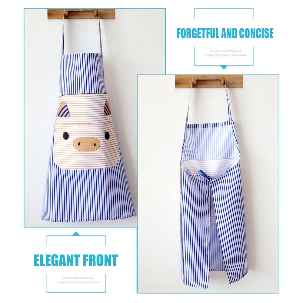 Tạp dề chống nước chống dầu in hình động vật nhiều màu sắc dễ thương dành cho nữ