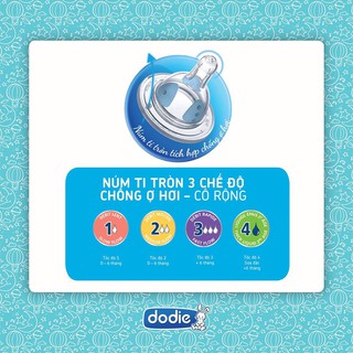 Bình sữa đa tốc độ Dodie 270ml