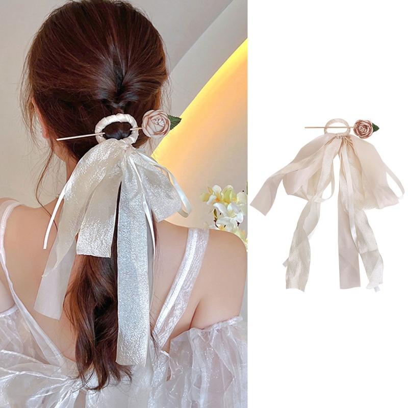 Trâm Cài Tóc Dày Họa Tiết Hoa Thời Trang Cho Nữ
