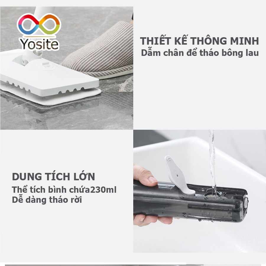 Máy lau nhà cầm tay hơi nước Deerma ZQ600 khử trùng tối đa lau sạch trên mọi bề mặt bảo hành chính hãng