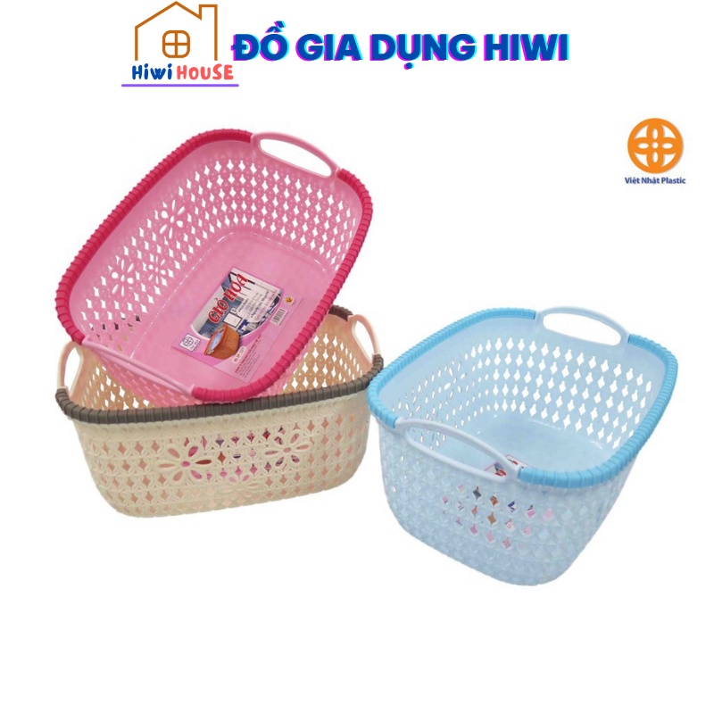 Rổ nhựa giả đan mây Việt Nhật