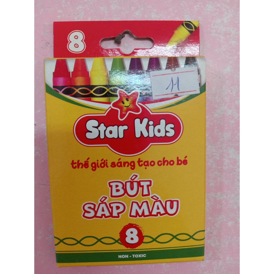 BÚT SÁP MÀU STAR KIDS 8 MÀU