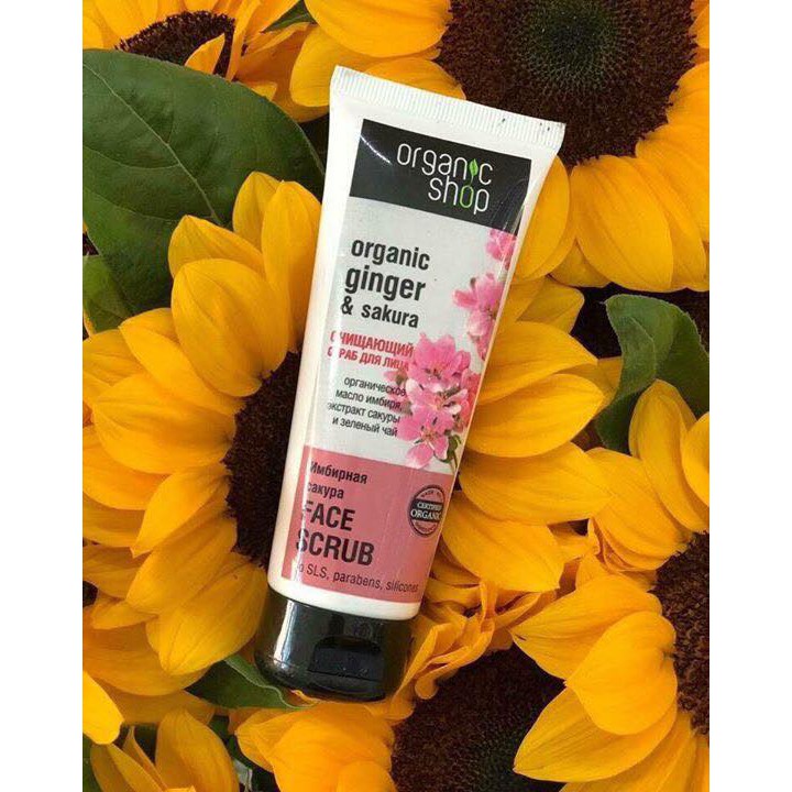 Tẩy da chết 💖FREESHIP💖 Tẩy da chết Organic Shop chiết xuất hoa anh đào | BigBuy360 - bigbuy360.vn