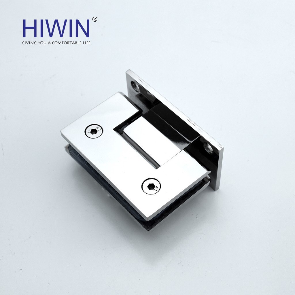 Bản lề cabin tắm 90 độ kính - tường cạnh thẳng inox 304 Hiwin HG-009