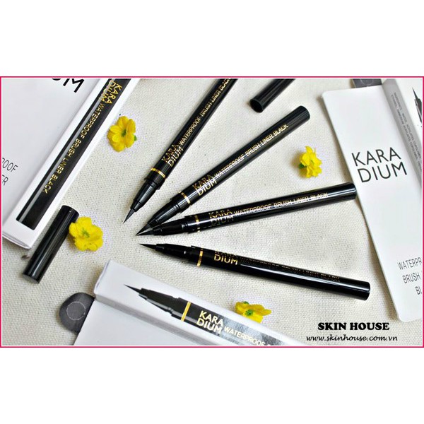 Sẵn - Bút Dạ Kẻ Mắt Karadium Waterproof Brush Liner Black - Skinhouse 0986136861 | BigBuy360 - bigbuy360.vn