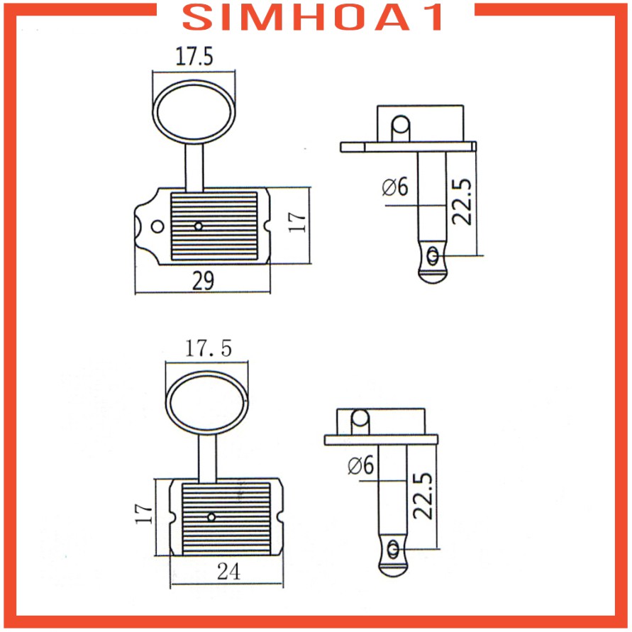 Set 6 Phụ Kiện Lên Dây Đàn Ghi Ta Điện