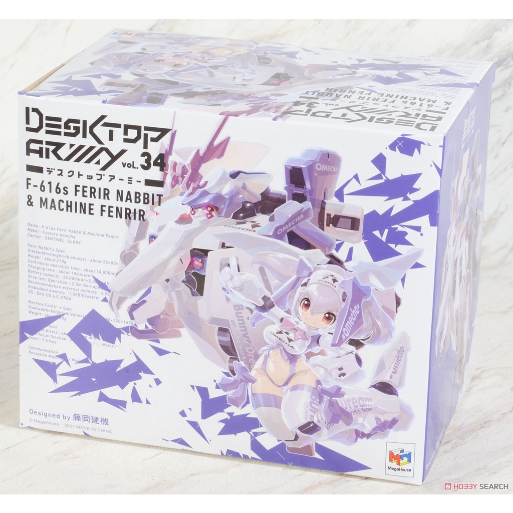 MÔ HÌNH LẮP RÁP MEGAHOUSE DESKTOP ARMY F-616s Ferir Nabbit &amp; Machine Fenrir