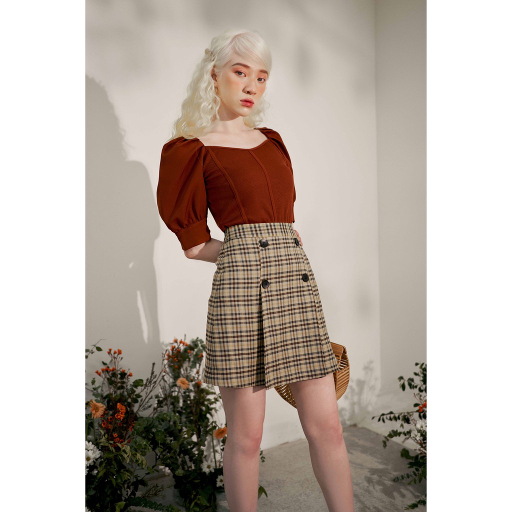 Chân váy A karo phối 4 khuy 1CV1009 ADORE DRESS | BigBuy360 - bigbuy360.vn