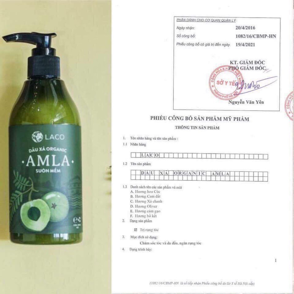 Bộ dầu gội trị rụng tóc Amla