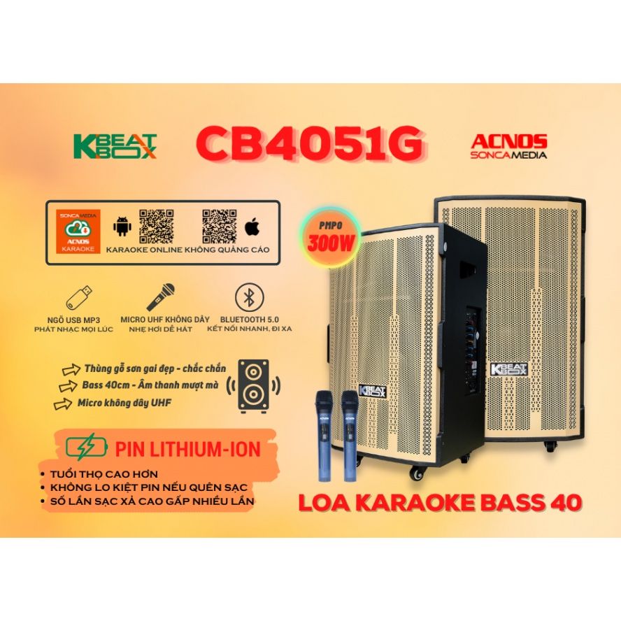 LOA KÉO DI ĐỘNG ACNOS CB4051G