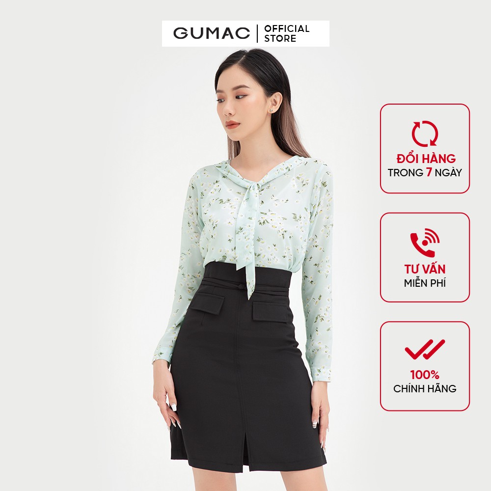 [Mã WABRGU55 giảm 15% đơn 149K] Chân váy nữ phối nẹp túi GUMAC đồ công sở đủ màu, đủ size VB459 | BigBuy360 - bigbuy360.vn