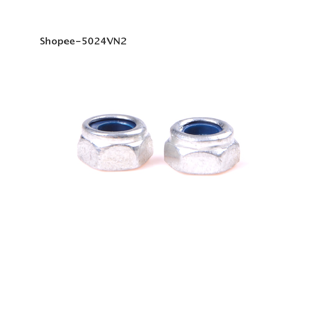 Set 50 Đai Ốc Tự Khóa DIN985 M3 M4 M5 M6 Mạ Kẽm Đa Dụng Chất Lượng Cao