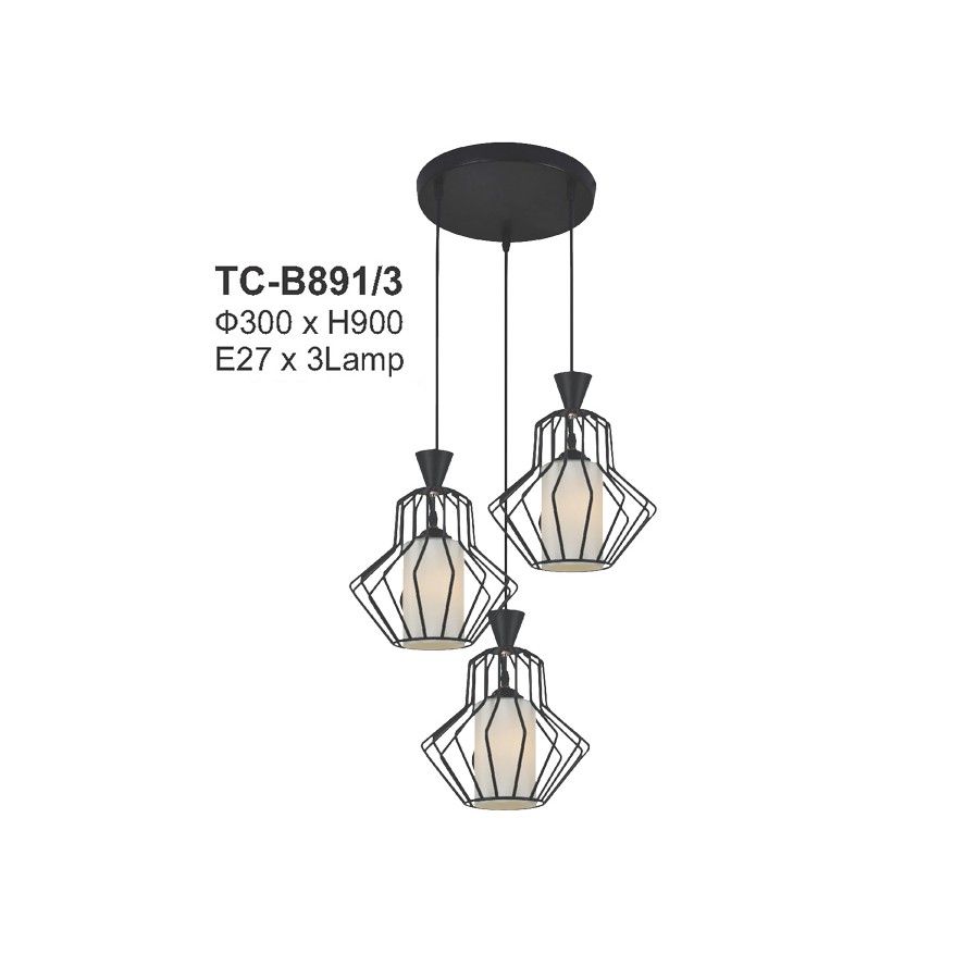 Đèn thả trần -treo tường trang trí kiểu cổ điển  VKT-TC-B891-3 ( Tặng kèm bóng đèn chuyên dụng )