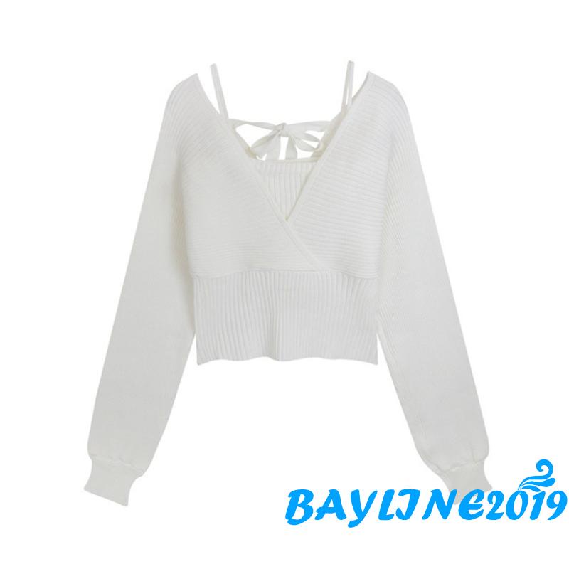 Áo Lửng Tay Dài Màu Sắc Thời Trang Quyến Rũ Cho Nữ