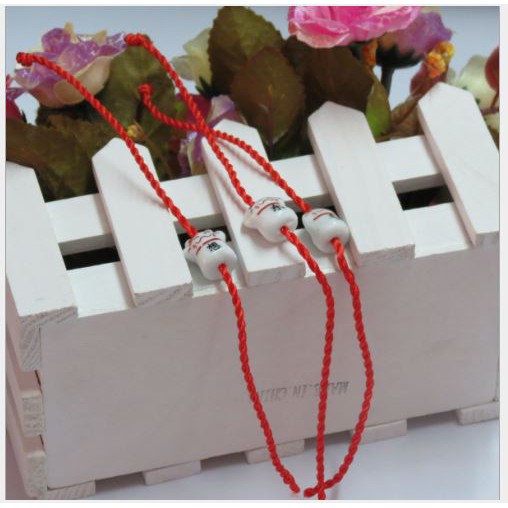 Mèo sứ,  may mắn,  thần tài làm trang sức, vòng tay