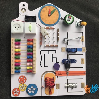 Bảng bận rộn - busy board bảng tính màu trắng