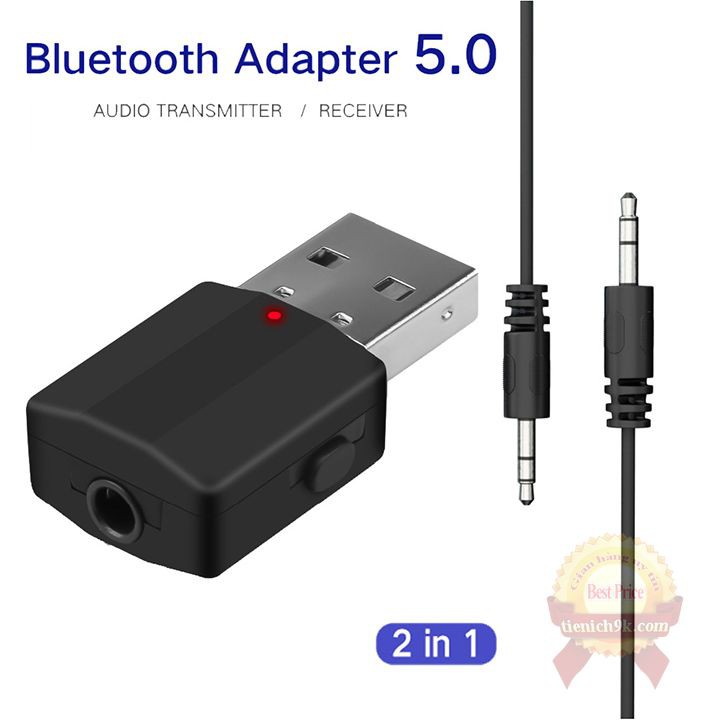 Thiết bị USB thu phát Bluetooth 5.0 bt600 kết nối âm thanh Loa tai nghe PC Laptop