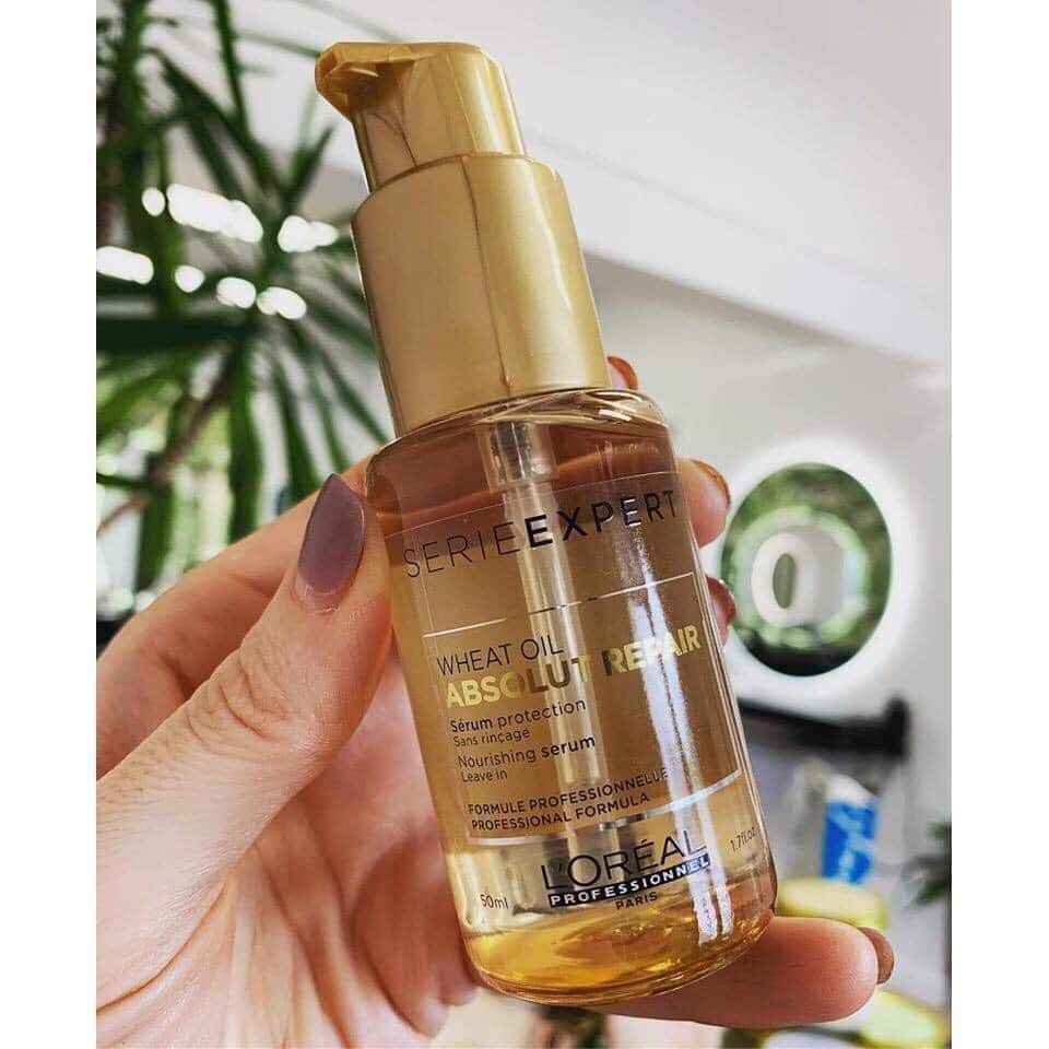 Tinh dầu serum L'oreal Absolut Repair Lipidium phục hồi tóc 3 tác động 50ml