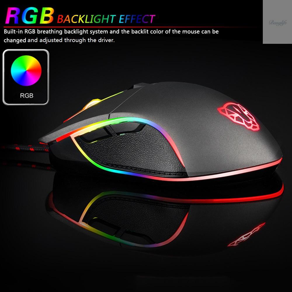 Chuột Quang Gaming Motospeed V30 6 Nút Bấm 3500dpi Có Đèn Led