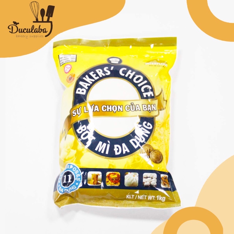 Bột mì Baker’s choice 11, Bột mì đa dụng (1kg)
