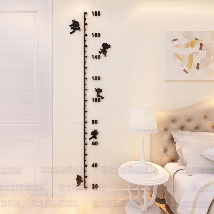Miếng Dán Tường 3d Kiêm Thước Đo Chiều Cao Cho Bé