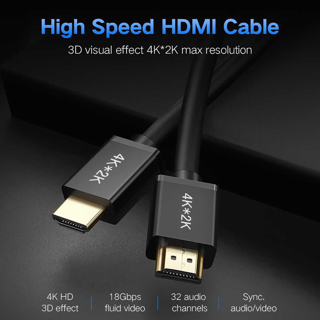 Cáp HDMI 2.0 Kingmaster Chính Hãng- Hỗ Trợ 4K*60Hz HDR - Bảo hành 12 tháng đổi mới